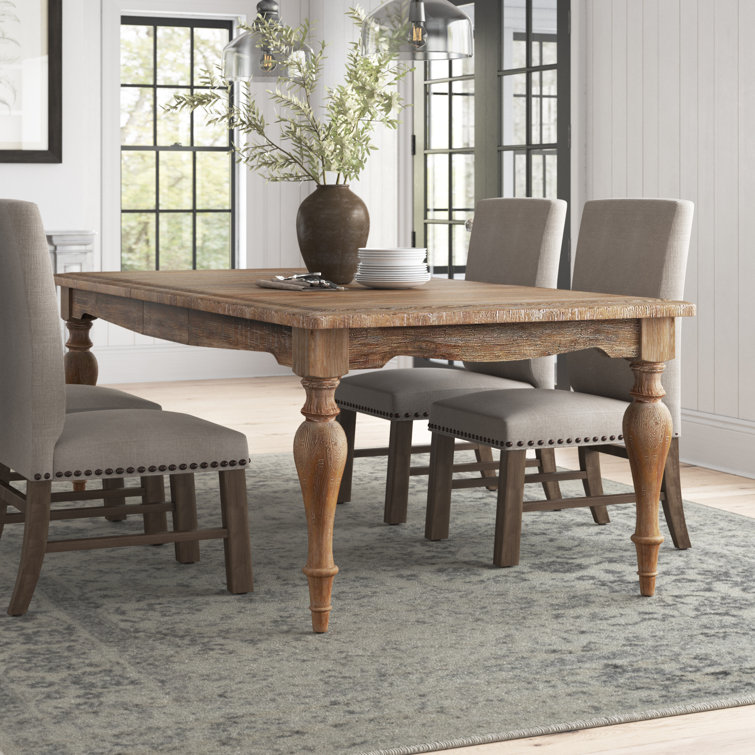 Laurel Foundry Modern Farmhouse Extendable Solid Wood Base Dining Table ...